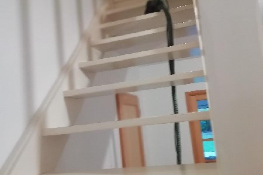 poncage d un escalier en meranti